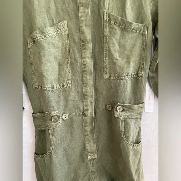 NWT YOUNG FABULOUS & BROKE YFB Linen  Blend Lake Side Romper Sz Xs - Picture 5 of 16